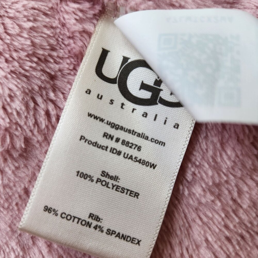 UGG Hooded Dusty Pink Plush Sleeveless Vest Hoodie Soft Comfy Cozy Pastel Cute - Picture 7 of 9